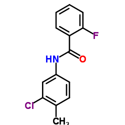 N-(3-Chloro-4-methylphenyl)-2-fluorobenzamide Structure