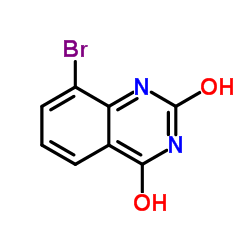8-溴-2,4-二羟基喹唑啉结构式