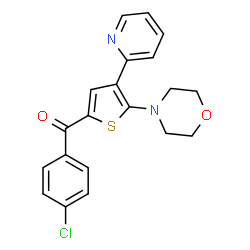 (4-CHLOROPHENYL)[5-MORPHOLINO-4-(2-PYRIDINYL)-2-THIENYL]METHANONE Structure