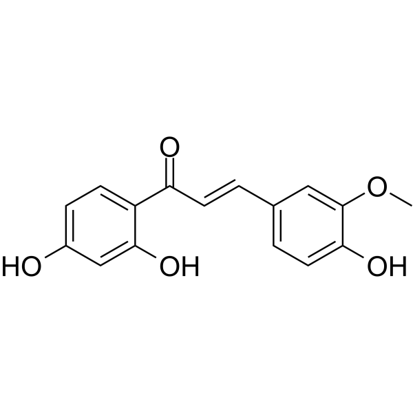 高紫柳查尔酮结构式