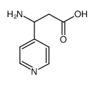3-氨基-3-(吡啶-4-基)丙酸结构式