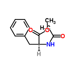 N-乙酰基-L-苯丙氨酸甲酯结构式
