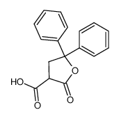 3-Carboxy-4,5-dihydro-5,5-diphenyl-2(3H)-furanon结构式