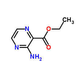 Ethyl 3-amino-2-pyrazinecarboxylate Structure