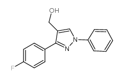 (3-(4-fluorophenyl)-1-phenyl-1h-pyrazol-4-yl)methanol结构式