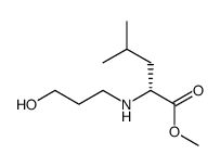 N-(3-hydroxypropyl)-D-leucine methyl ester Structure