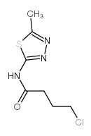 4-氯-N-(5-甲基-1,3,4-噻二唑-2-基)-丁酰胺结构式