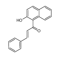 3-phenyl-1-(2'-hydroxynaphthyl)-2-propen-1-one结构式