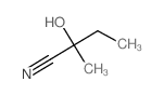 2-羟基-2-甲基丁腈结构式