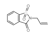 1,1-dioxo-2-prop-2-enyl-1,2-benzothiazol-3-one结构式