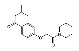 3-methyl-1-[4-(2-oxo-2-piperidin-1-ylethoxy)phenyl]butan-1-one结构式