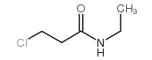 3-氯-N-乙基丙酰胺结构式