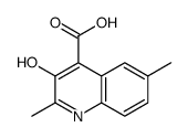 3-hydroxy-2,6-dimethylquinoline-4-carboxylic acid Structure