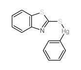 1,3-benzothiazol-2-ylsulfanyl(phenyl)mercury结构式