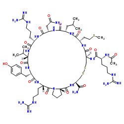 (D-Arg6,Asn10)-MCH (6-16) amide (human, mouse, rat)结构式