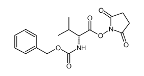N-Cbz-D-缬氨酸 N-琥珀酰亚胺酯结构式