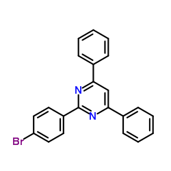 2-(4-溴苯基)-4,6-二苯基嘧啶结构式