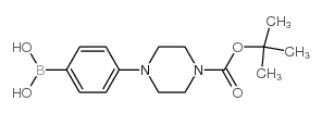(4-[4-(叔丁氧基羰基)哌嗪-1-基]苯基)硼酸结构式