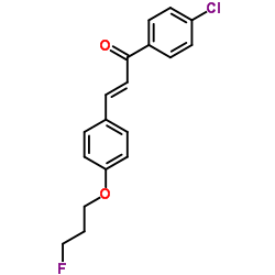 (2E)-1-(4-Chlorophenyl)-3-[4-(3-fluoropropoxy)phenyl]-2-propen-1-one结构式