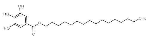 没食子酸十六烷基酯结构式