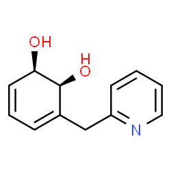3,5-Cyclohexadiene-1,2-diol, 3-(2-pyridinylmethyl)-, (1R,2S)-rel- (9CI) Structure