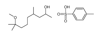 8-methoxy-4,8-dimethylnonan-2-ol,4-methylbenzenesulfonic acid Structure