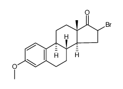 16-Bromo-3-methoxy-1,3,5(10)-estratrien-17-one Structure