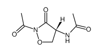 (R)-2-acetyl-4-acetylamino-isoxazolidin-3-one结构式