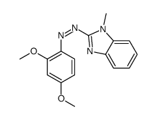 (2,4-dimethoxyphenyl)-(1-methylbenzimidazol-2-yl)diazene Structure