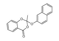 2-methyl-2-naphthalen-2-yloxy-1,3-benzodioxin-4-one结构式