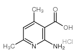 2-amino-4,6-dimethyl-3-pyridinecarboxylic acid hydrochloride Structure