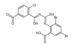3,5-DIBROMO-2-[[[(2-CHLORO-5-NITROBENZOYL)AMINO]THIOXOMETHYL]AMINO]-BENZOIC ACID picture