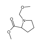 L-Proline, 1-(methoxymethyl)-, methyl ester (9CI)结构式