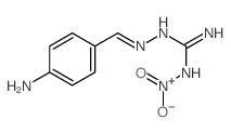 Hydrazinecarboximidamide,2-[(4-aminophenyl)methylene]-N-nitro- Structure