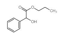 propyl 2-hydroxy-2-phenyl-acetate结构式