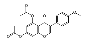[5-acetyloxy-3-(4-methoxyphenyl)-4-oxochromen-7-yl] acetate Structure