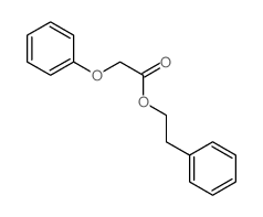 Acetic acid,2-phenoxy-, 2-phenylethyl ester结构式