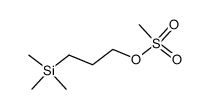 3-(trimethylsilyl)-1-propanol, methanesulfonate Structure