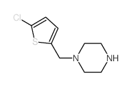 1-[(5-Chlorothien-2-yl)methyl]piperazine结构式