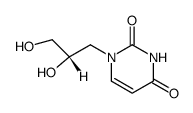 (S)-1-(2,3-dihydroxypropyl)uracil结构式