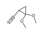 1,1-dimethoxy-2-cyanocyclopropane结构式