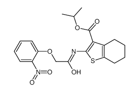 propan-2-yl 2-[[2-(2-nitrophenoxy)acetyl]amino]-4,5,6,7-tetrahydro-1-benzothiophene-3-carboxylate结构式