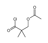 (3-chloro-2,2-dimethyl-3-oxopropyl) acetate结构式