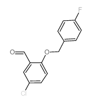 5-氯-2-[(4-氟苄基)氧基]苯甲醛结构式