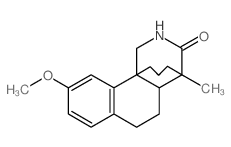3H-4,10b-Propanobenz[h]isoquinolin-3-one, 1,2,4,4a,5,6-hexahydro-9-methoxy-4-methyl- Structure