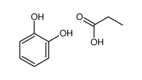benzene-1,2-diol,propanoic acid结构式