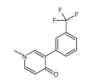 1-methyl-3-[3-(trifluoromethyl)phenyl]pyridin-4-one Structure