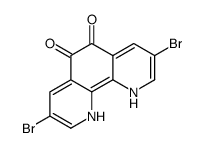 3,8-dibromo-1,10-dihydro-1,10-phenanthroline-5,6-dione结构式