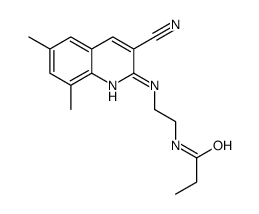 Propanamide, N-[2-[(3-cyano-6,8-dimethyl-2-quinolinyl)amino]ethyl]- (9CI) Structure