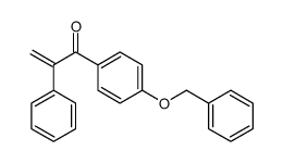 2-phenyl-1-(4-phenylmethoxyphenyl)prop-2-en-1-one Structure